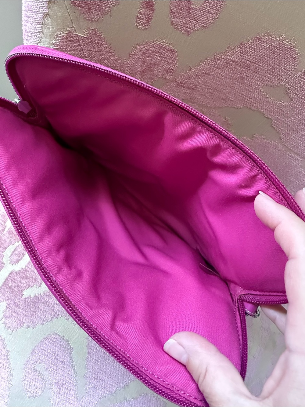 Coach Hot Pink Signature Patent Crossbody Bag - Picture 5 of 10
